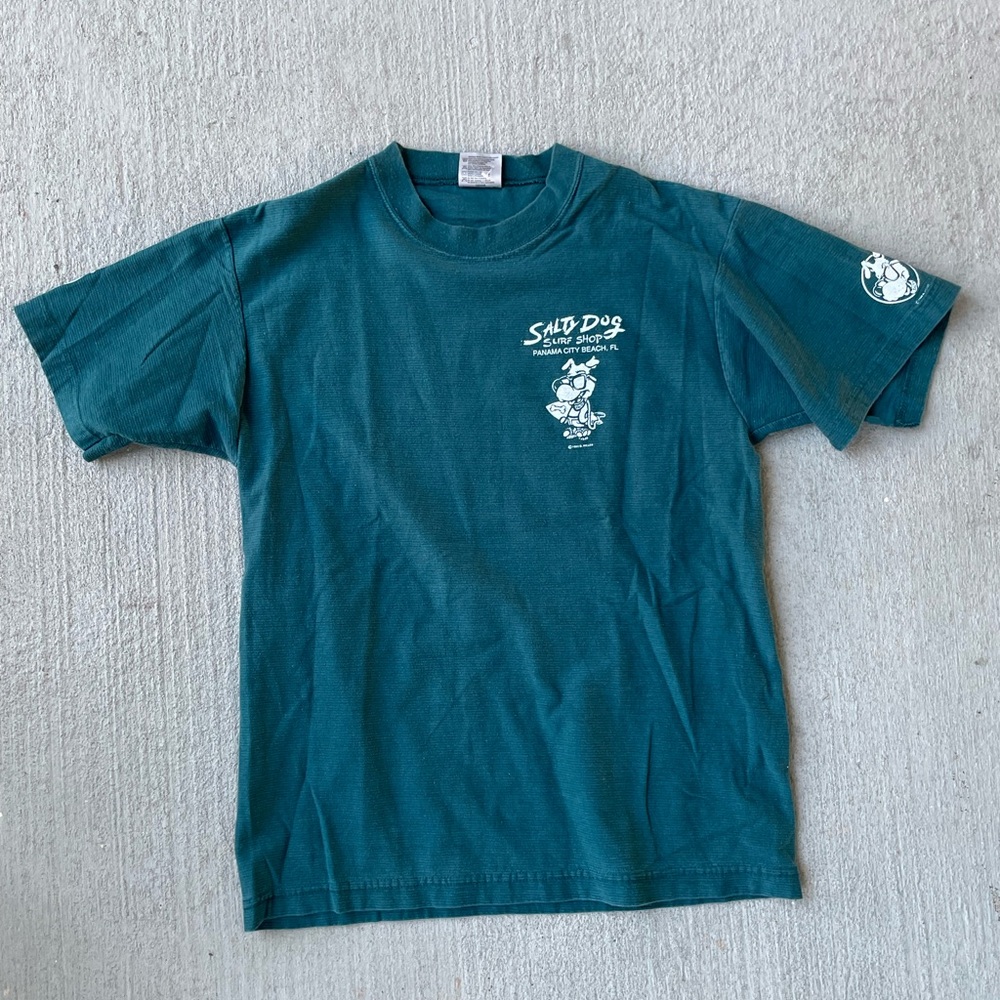 Salt Dog Graphic T-Shirt in Teal